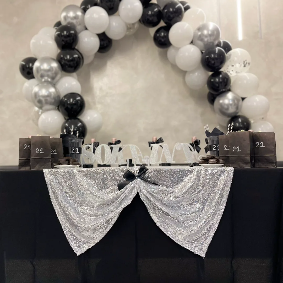 Party decorations silver